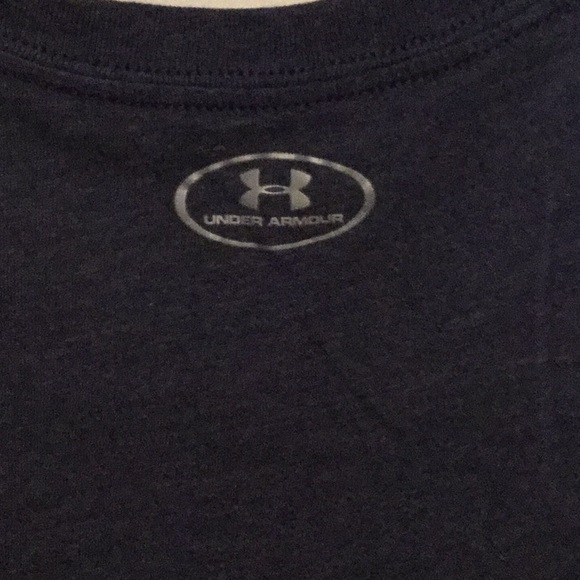Ladies Navy Blue Under Armour Short sleeve shirt - Picture 3 of 3